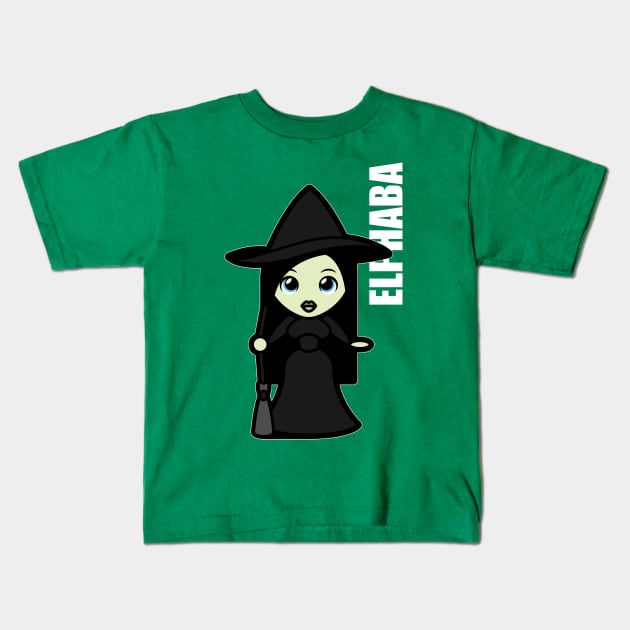 Elphaba Tooniefied Kids T-Shirt by Tooniefied